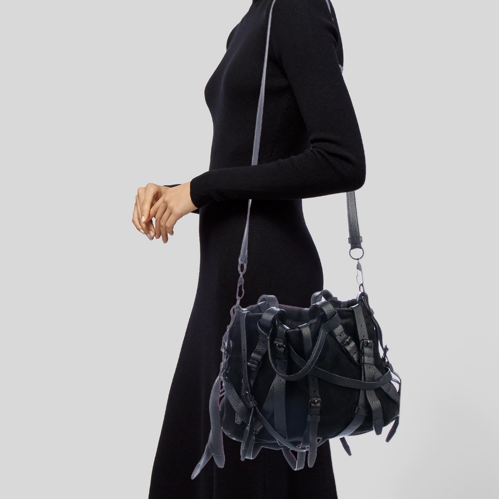 Alexander Wang Kirsten Black Leather Satchel